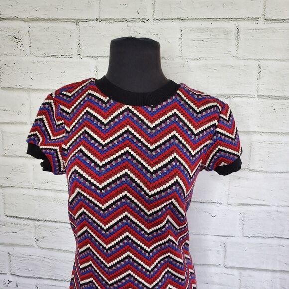 Zara tight knit stretchy short-sleeve dress medium - Picture 2 of 11